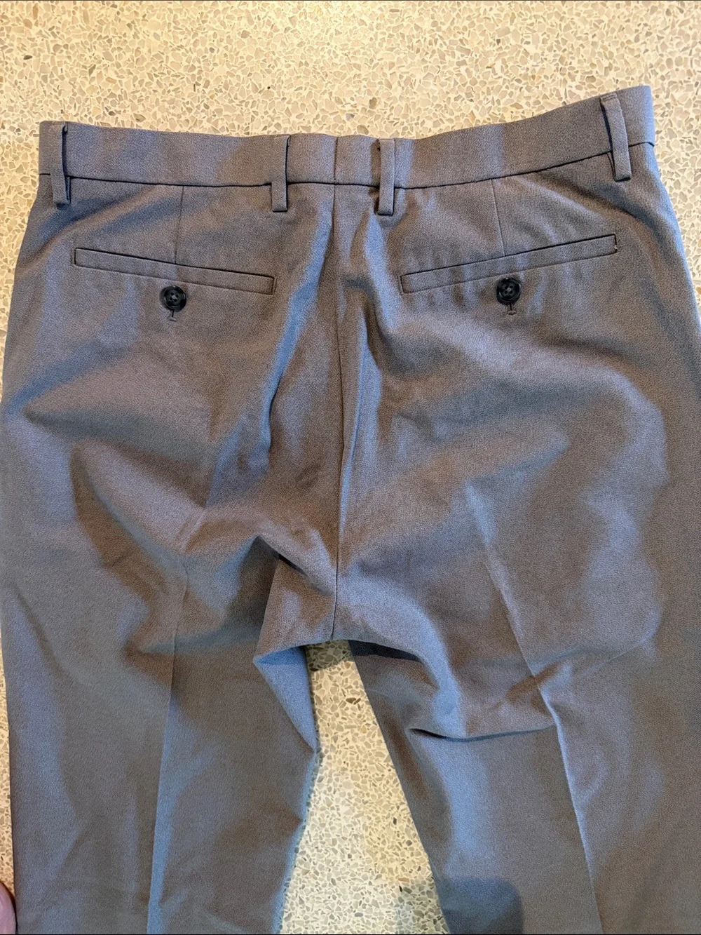 Banana Rebublic Non Iron Modern Slim Fit Gray Dress Chino Pants 31 x 34 NEW!